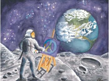 The winning cover from the 2025 calendar from Brigita Sniokaityte, a 6th grader at Swiss Point Middle School.